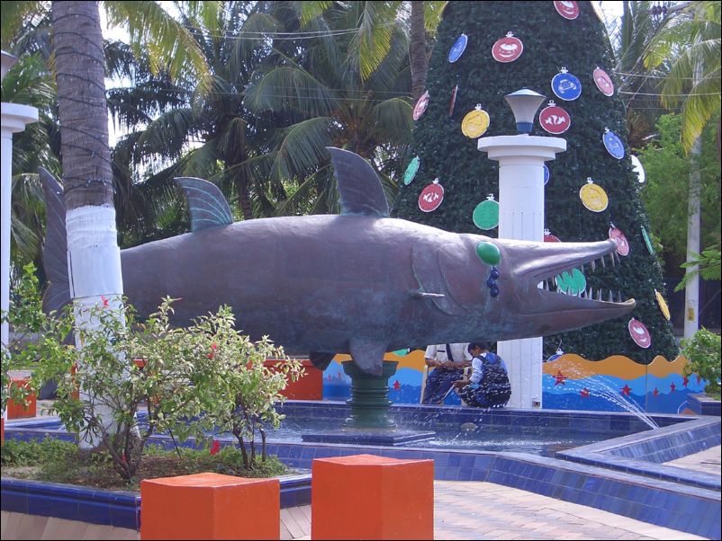 Kul statue i San Andres